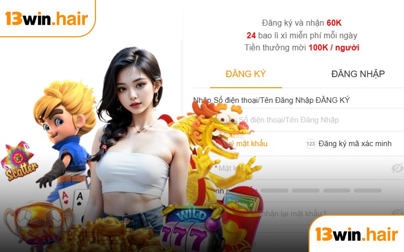 Hướng dẫn đăng ký 13WIN